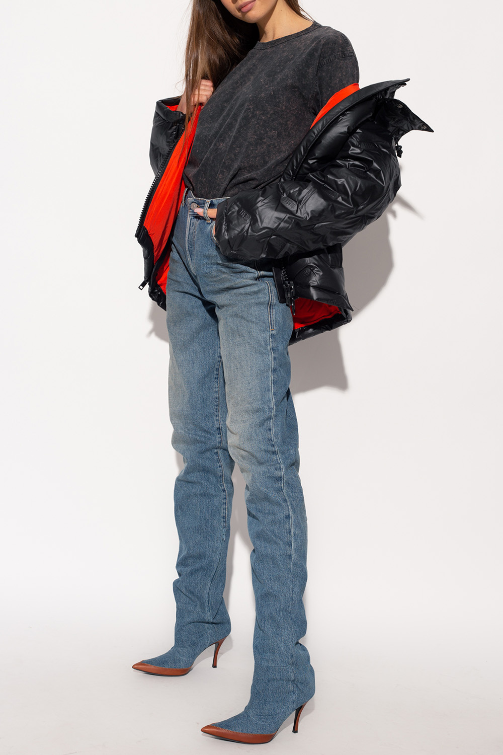 Logo Badges and Seagull Padded Embroidery Loose Fit MA-1 Padded Jacket –  EVISU